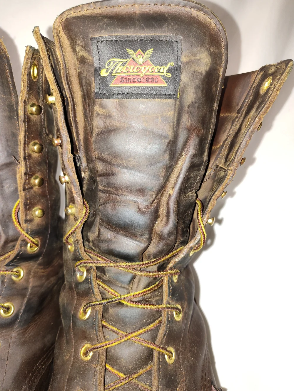 Thorogood Heritage Brown Leather Work Boots